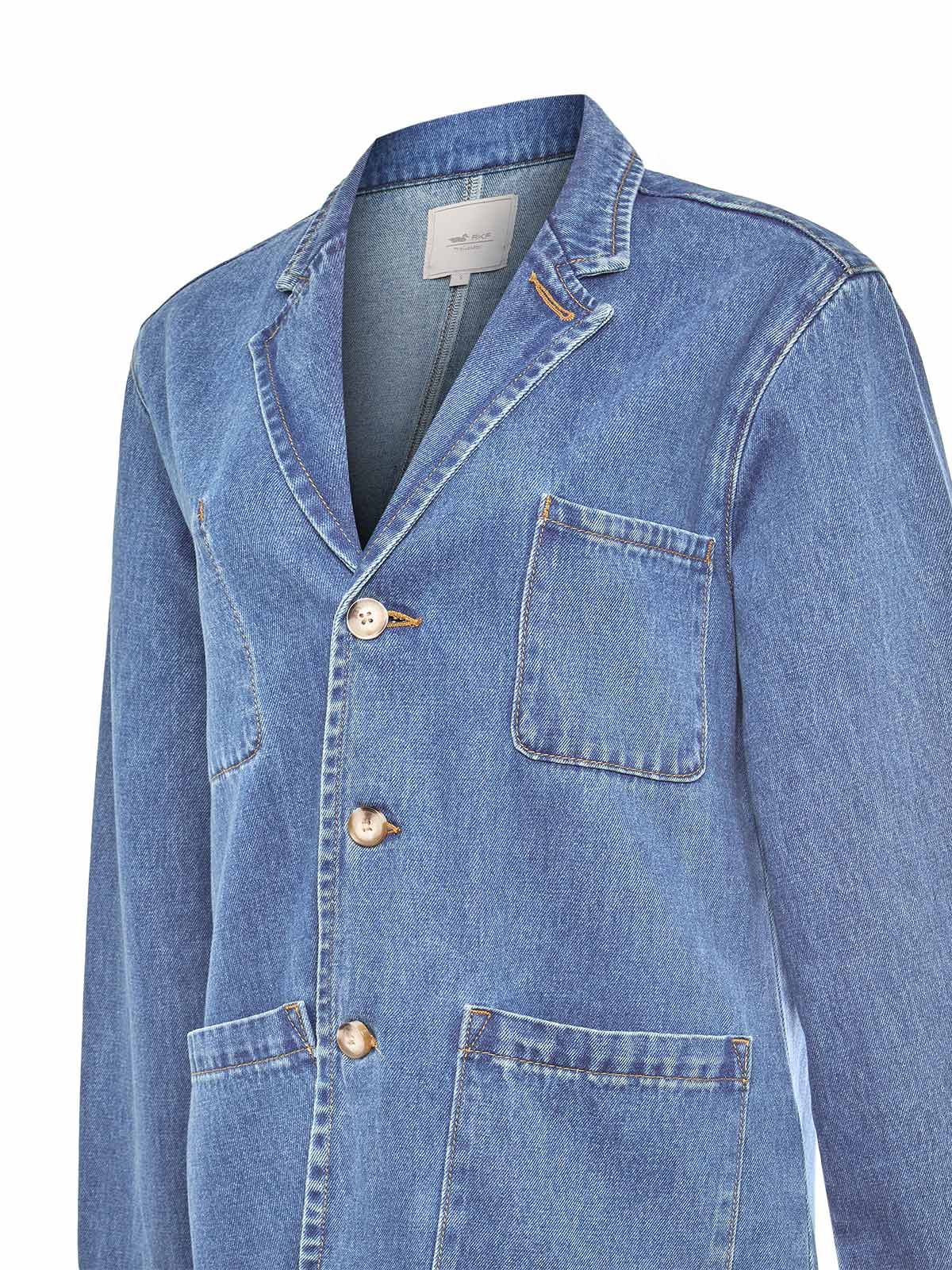 Chaqueta Algodón Mujer Lime Azul Rockford