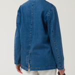 Chaqueta Algodón Mujer Lime Azul Rockford