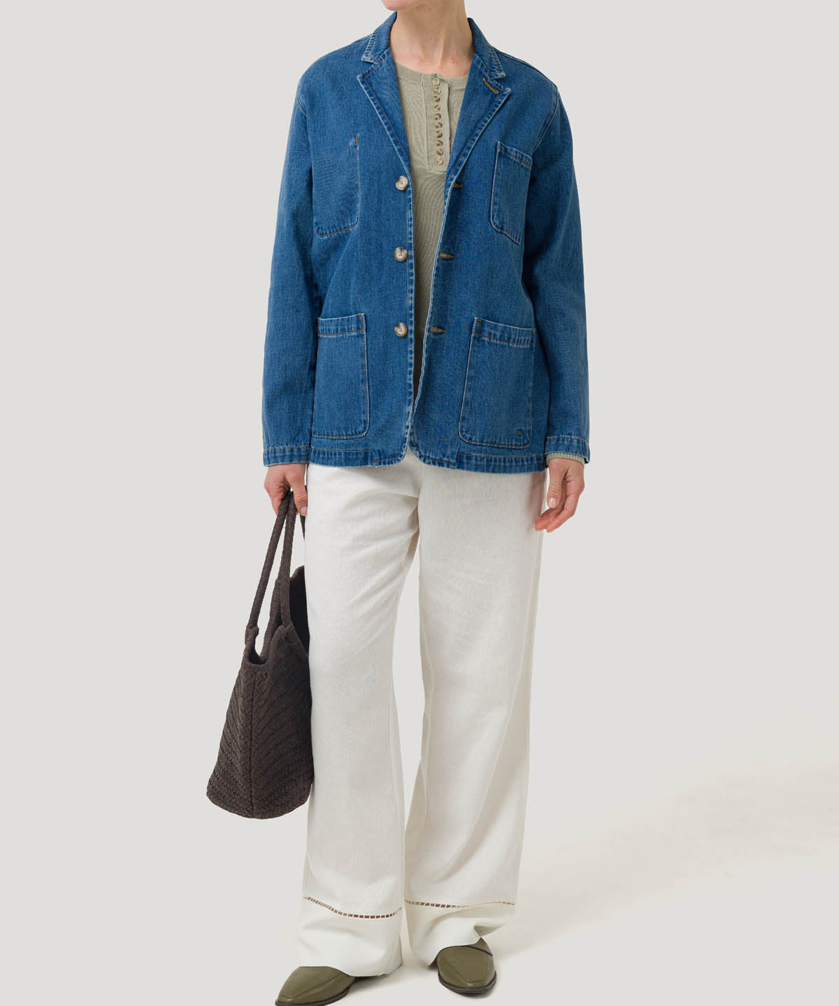 Chaqueta Algodón Mujer Lime Azul Rockford