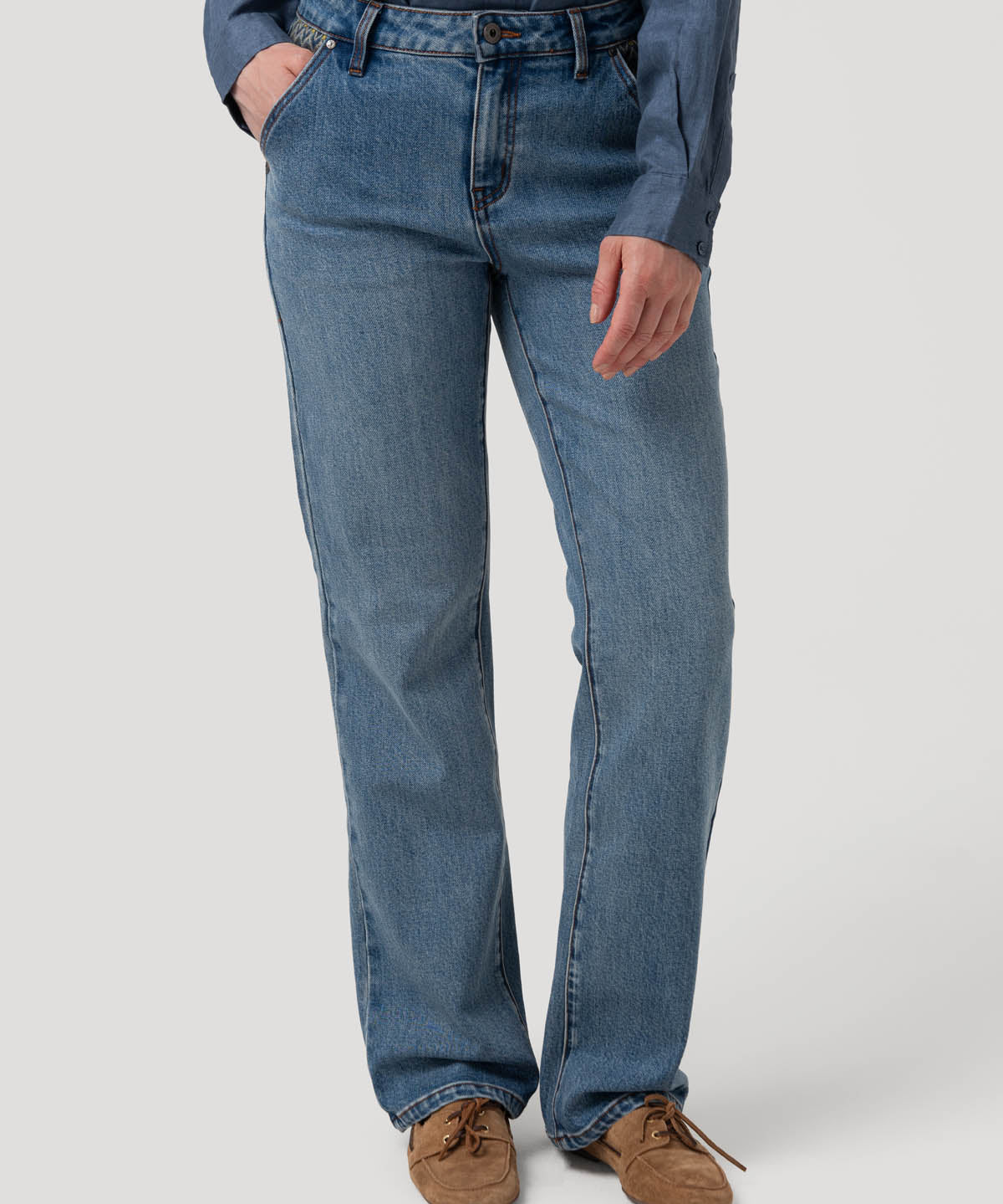 Jeans Algodón Mujer Fitz Azul Rockford
