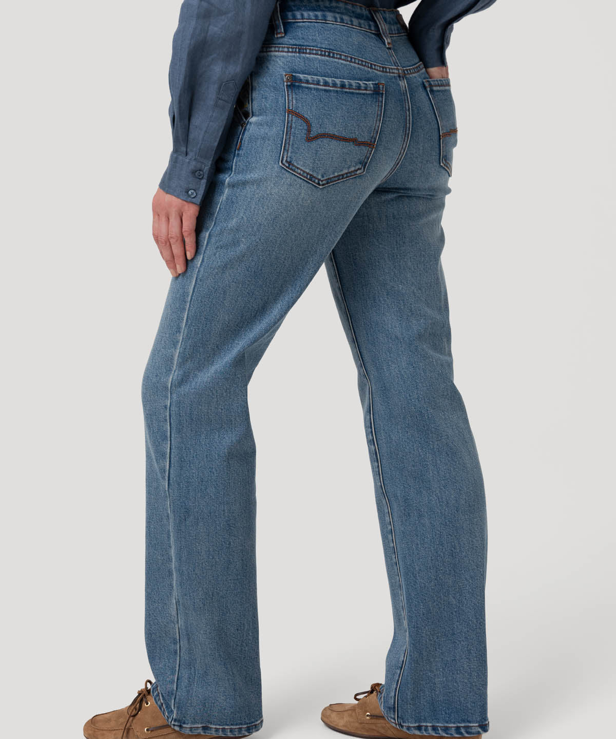 Jeans Algodón Mujer Fitz Azul Rockford