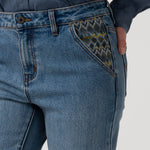 Jeans Algodón Mujer Fitz Azul Rockford
