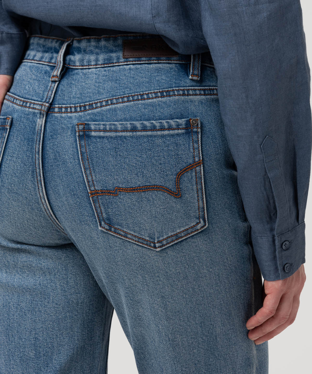 Jeans Algodón Mujer Fitz Azul Rockford
