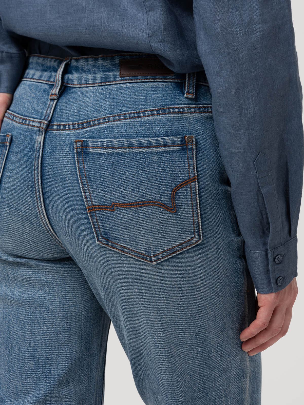 Jeans Algodón Mujer Fitz Azul Rockford