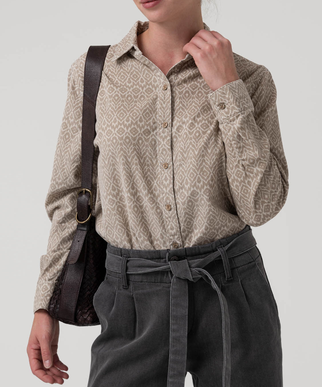 Blusa Algodón Mujer Genario Beige Rockford