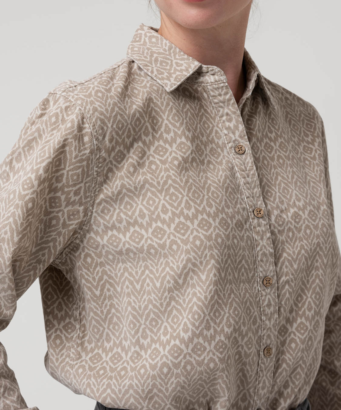 Blusa Algodón Mujer Genario Beige Rockford