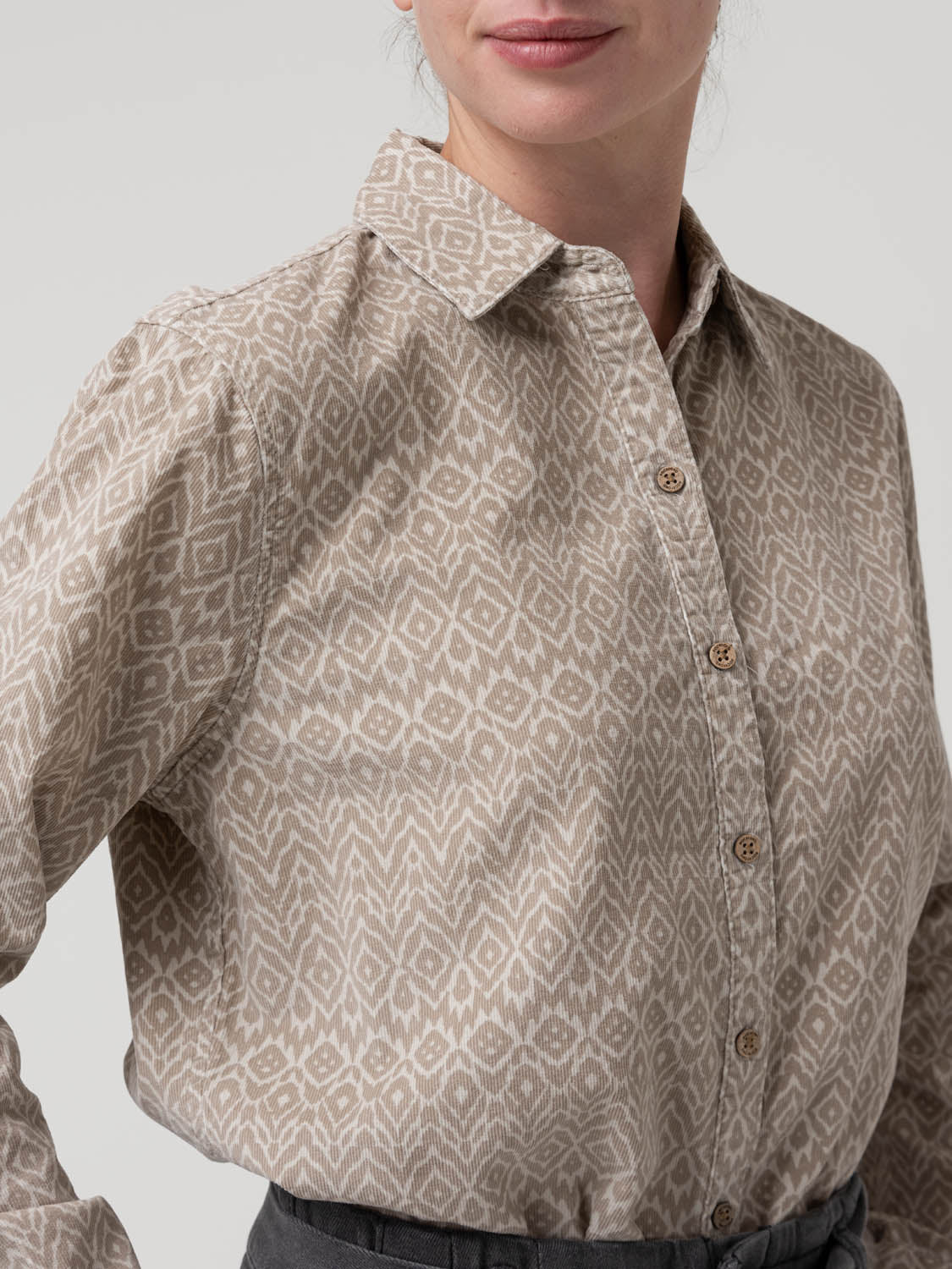 Blusa Algodón Mujer Genario Beige Rockford