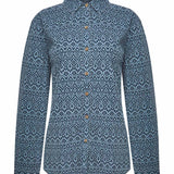 Blusa Algodón Mujer Genario Azul Rockford