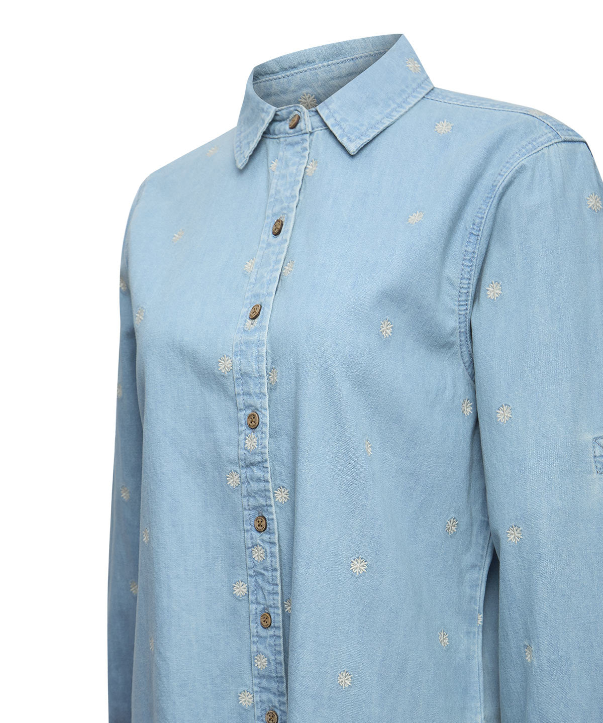 Blusa Algodón Mujer Snowflex Azul Rockford