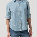 Blusa Algodón Mujer Snowflex Azul Rockford