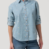 Blusa Algodón Mujer Snowflex Azul Rockford