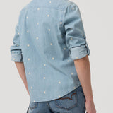 Blusa Algodón Mujer Snowflex Azul Rockford