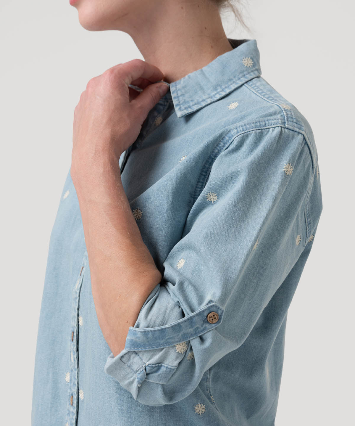 Blusa Algodón Mujer Snowflex Azul Rockford