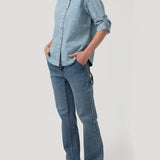 Blusa Algodón Mujer Snowflex Azul Rockford