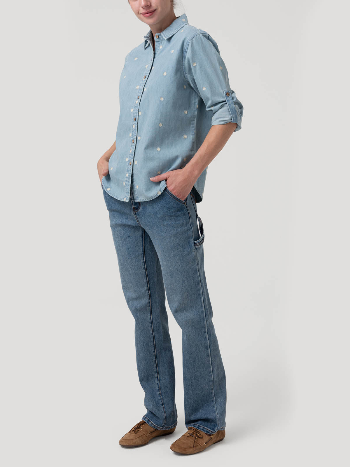 Blusa Algodón Mujer Snowflex Azul Rockford