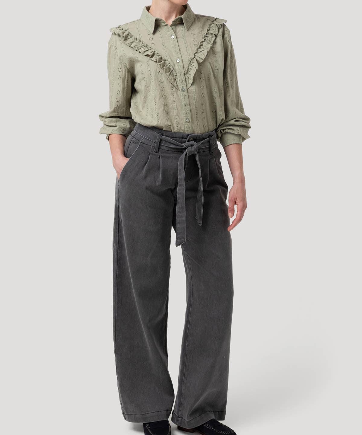 Jeans Algodón Mujer Durian Gris Rockford