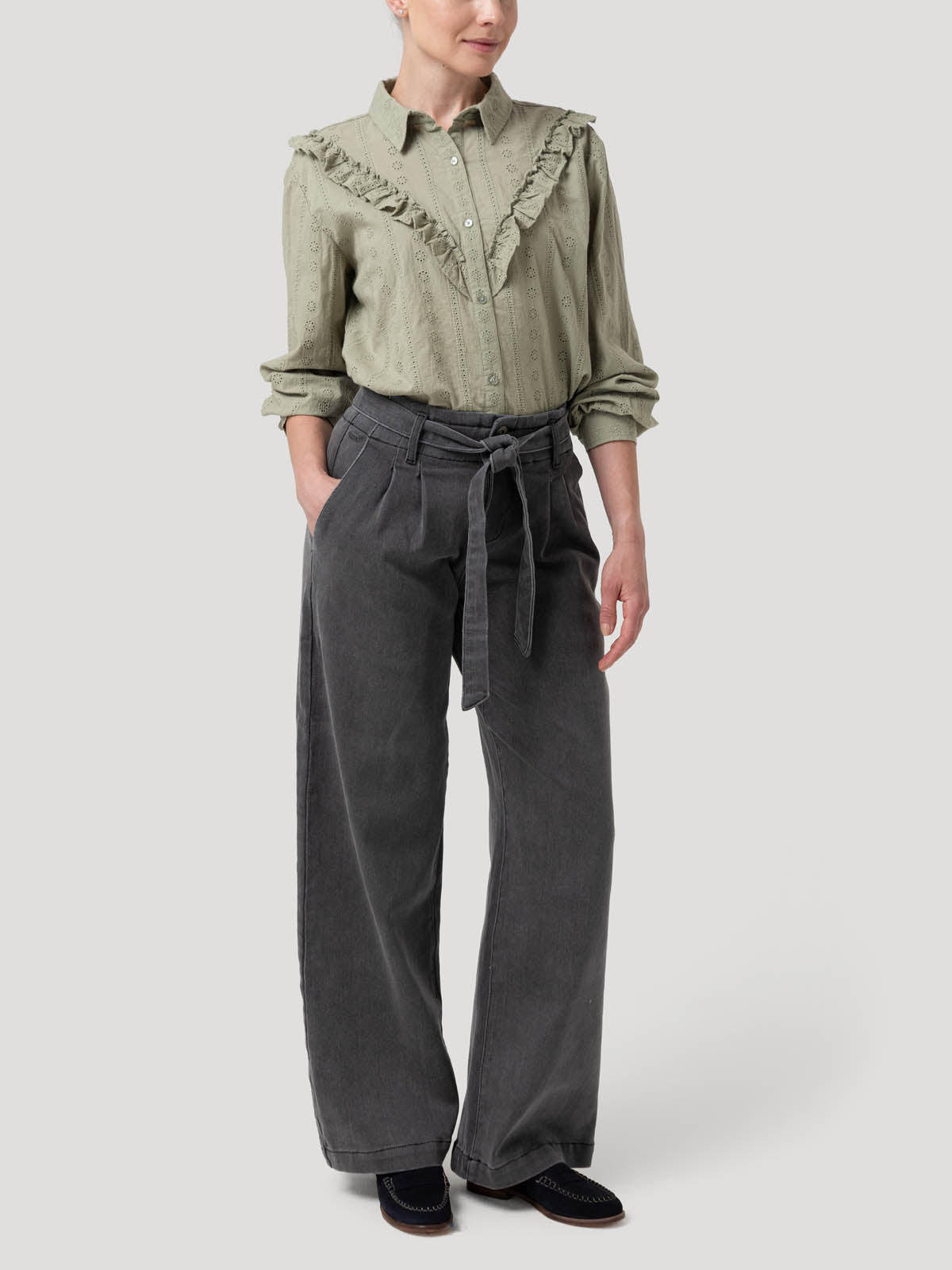 Jeans Algodón Mujer Durian Gris Rockford