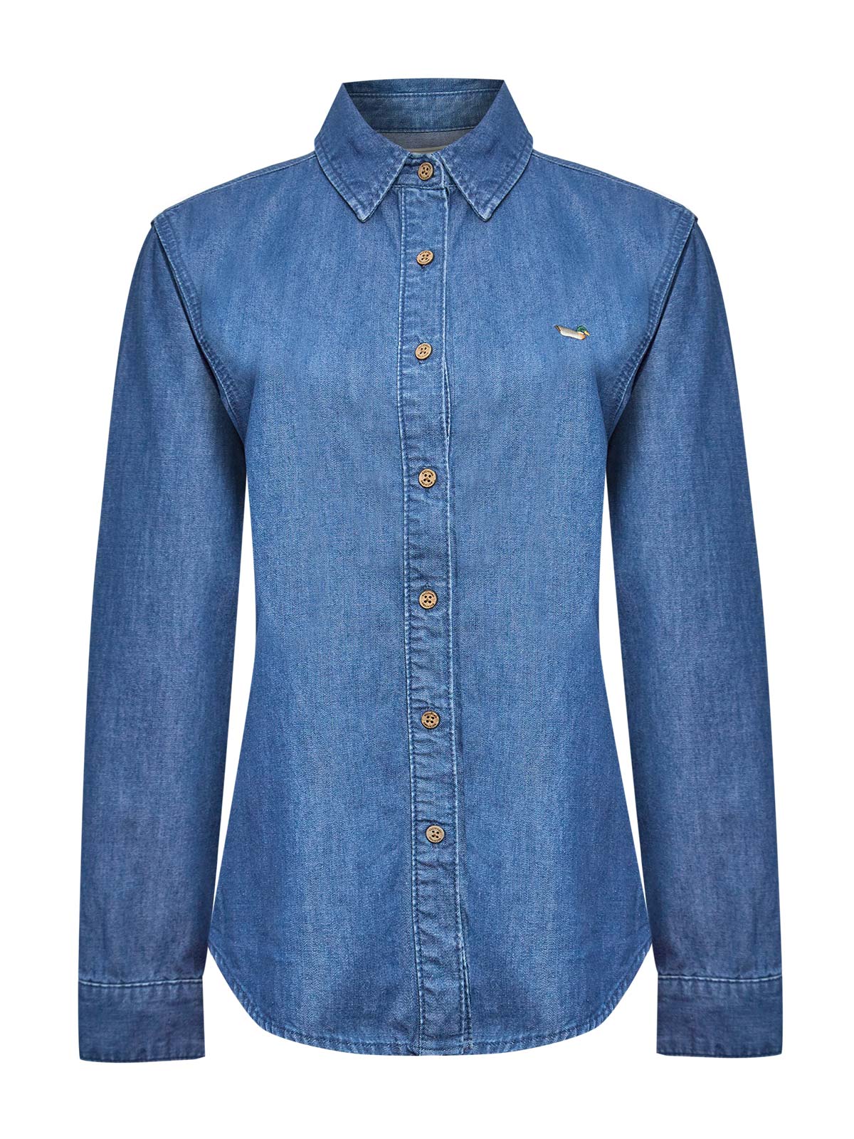Blusa Algodón Mujer Blume Azul Rockford