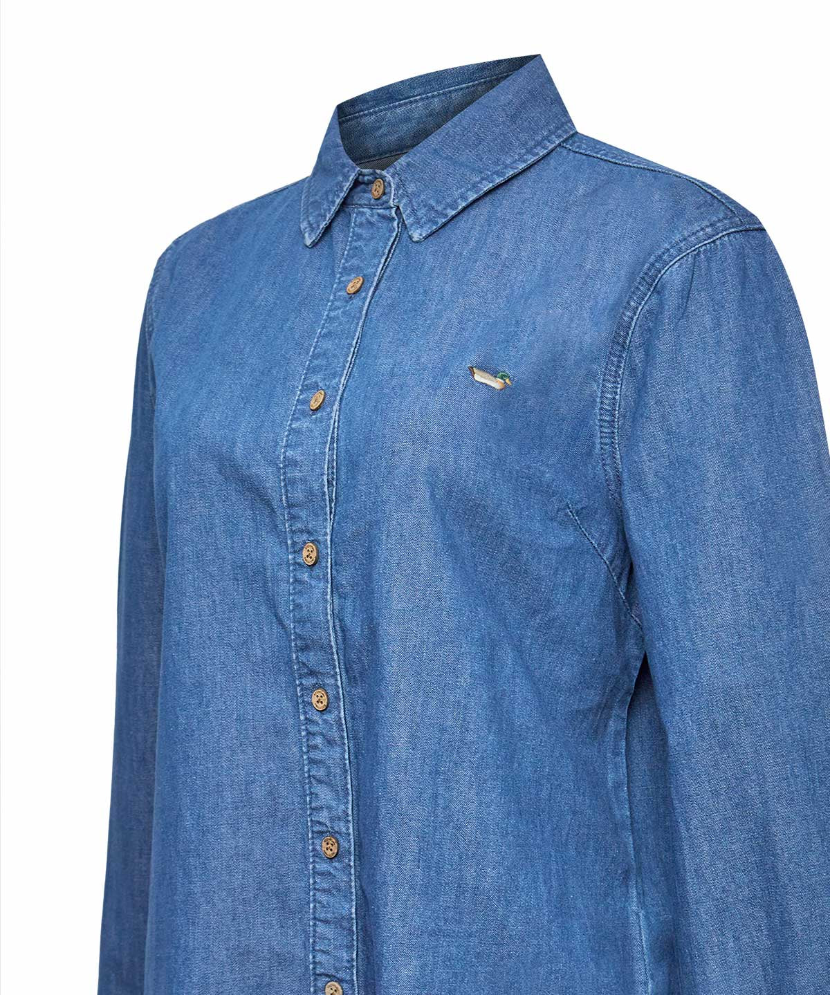 Blusa Algodón Mujer Blume Azul Rockford