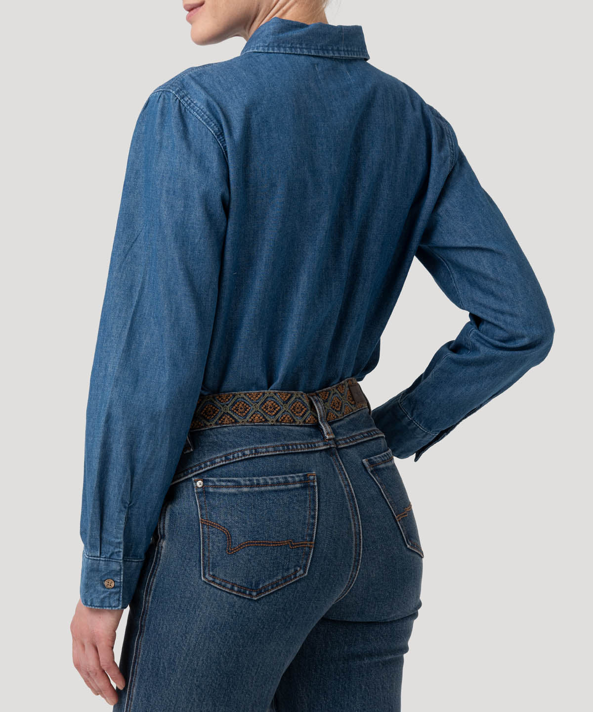 Blusa Algodón Mujer Blume Azul Rockford