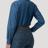 Blusa Algodón Mujer Blume Azul Rockford