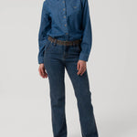 Blusa Algodón Mujer Blume Azul Rockford