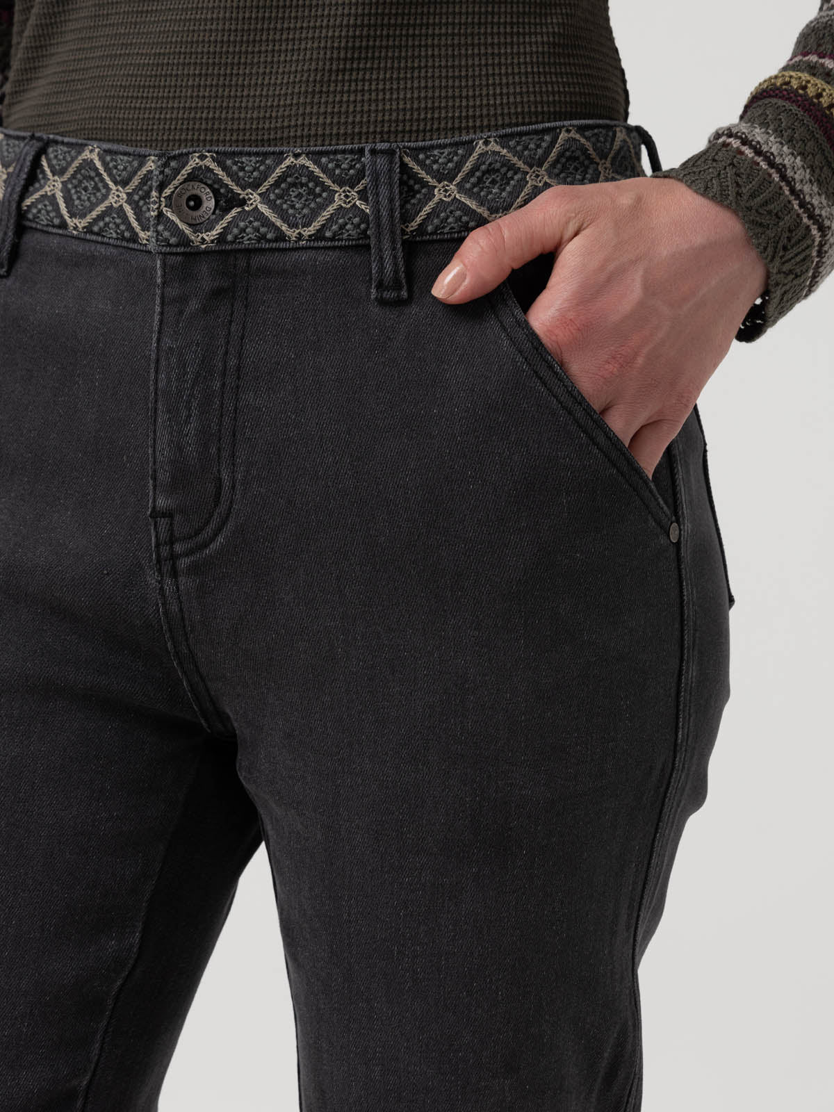 Jeans Algodón Mujer Eclipse Gris Rockford