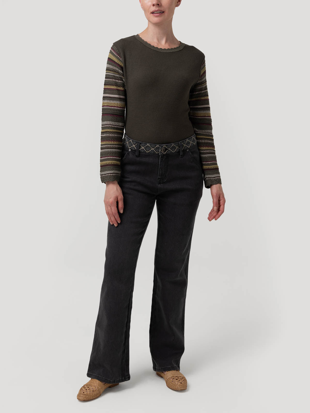 Jeans Algodón Mujer Eclipse Gris Rockford