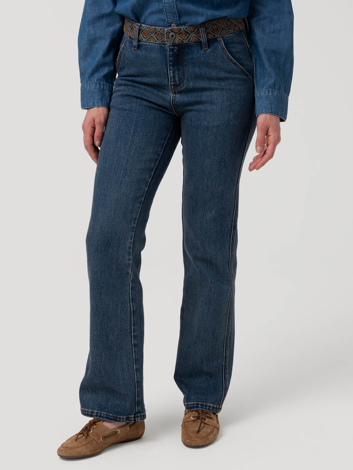 Jeans Algodón Mujer Eclipse Azul Rockford