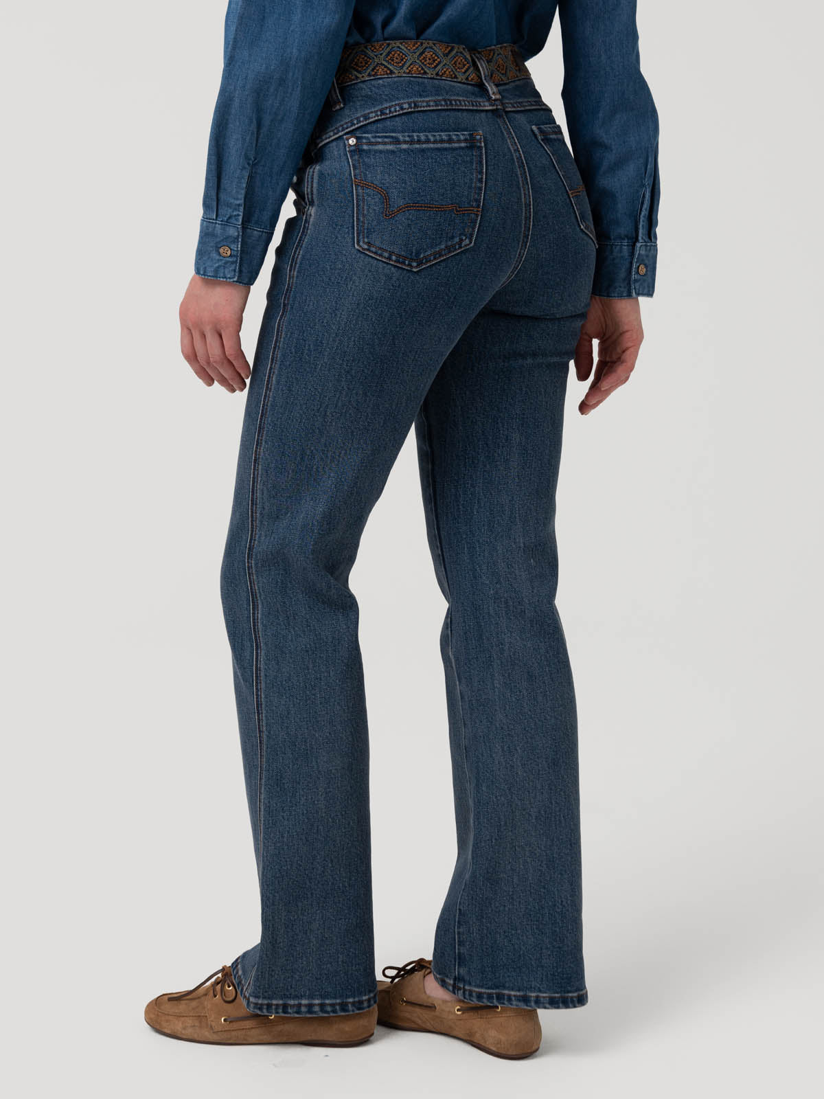 Jeans Algodón Mujer Eclipse Azul Rockford