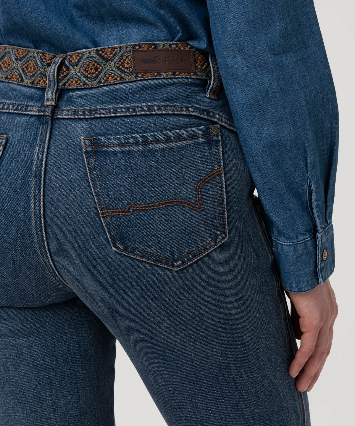 Jeans Algodón Mujer Eclipse Azul Rockford