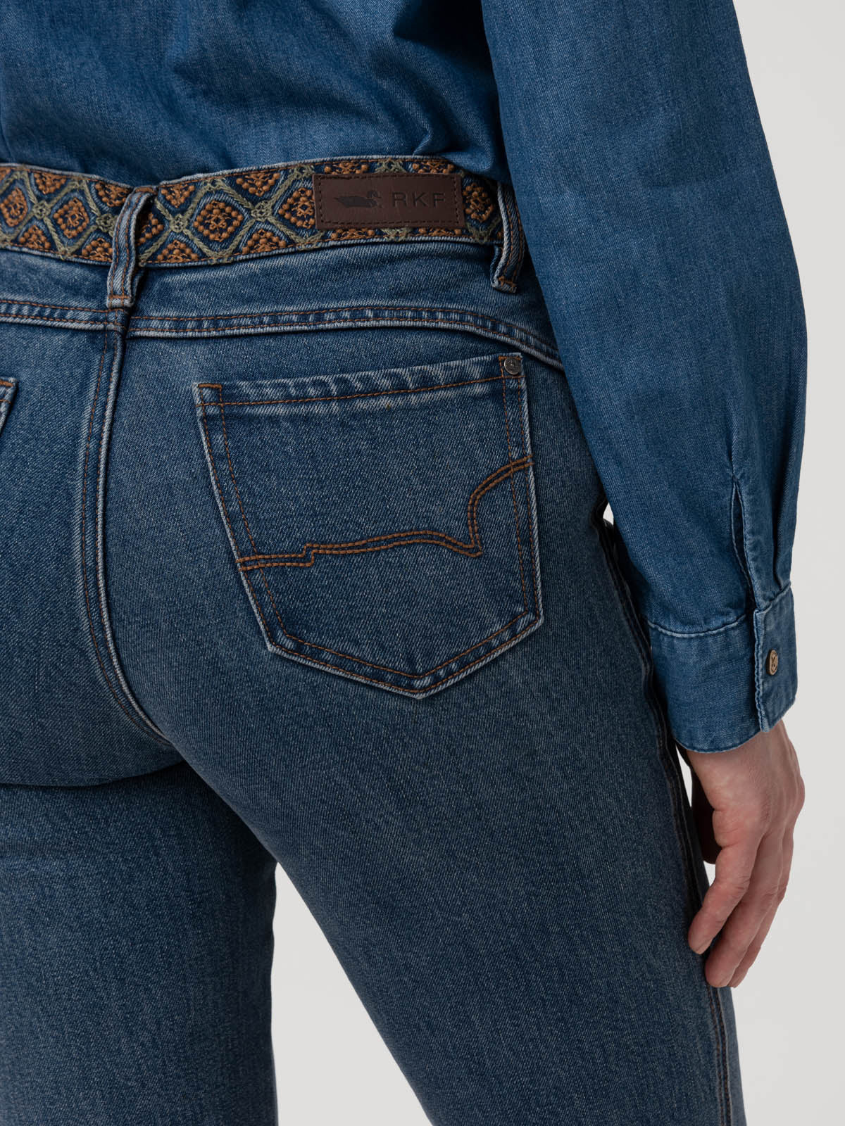 Jeans Algodón Mujer Eclipse Azul Rockford