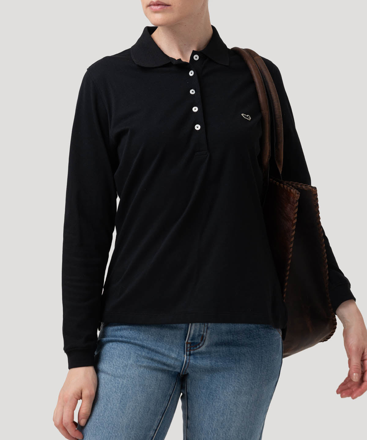 Polera Algodón Mujer Godwin Azul Rockford