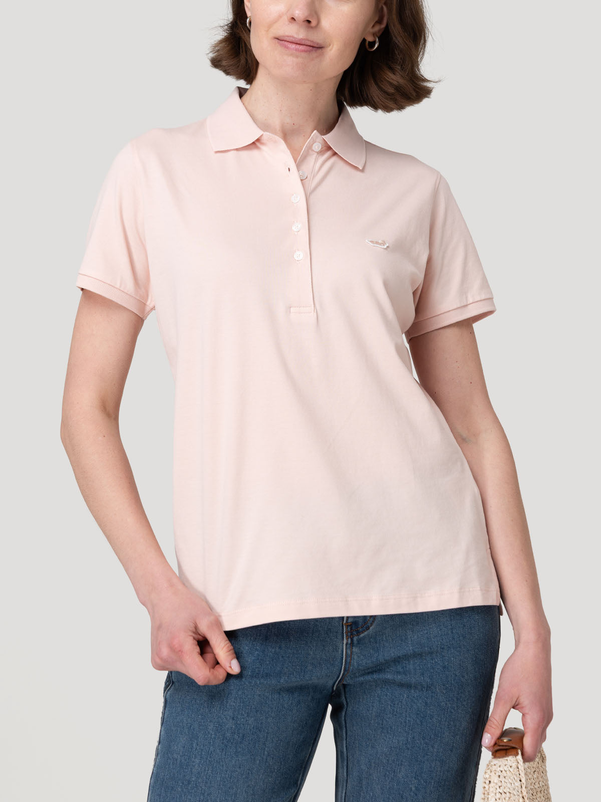 Polera Algodón Pima Mujer Sandie Rosado Rockford
