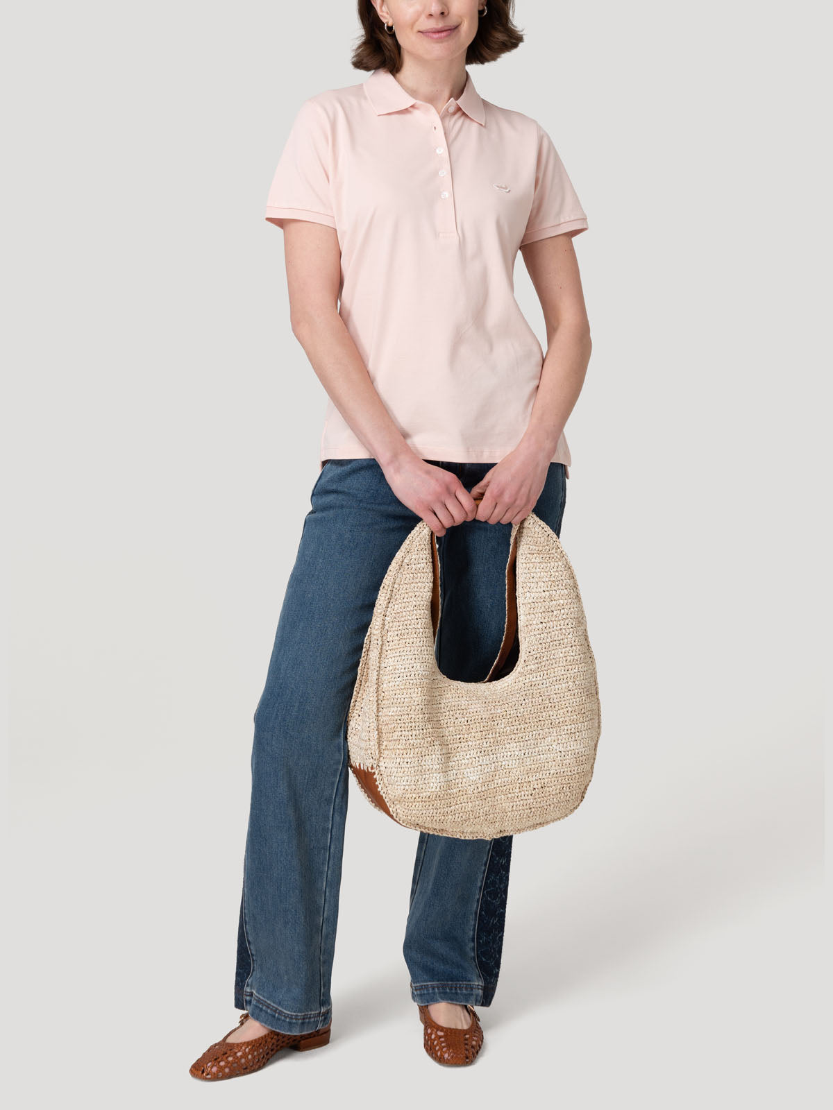 Polera Algodón Pima Mujer Sandie Rosado Rockford