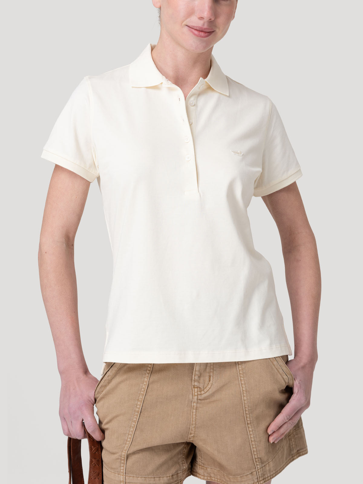 Polera Algodón Pima Mujer Sandie Beige Rockford