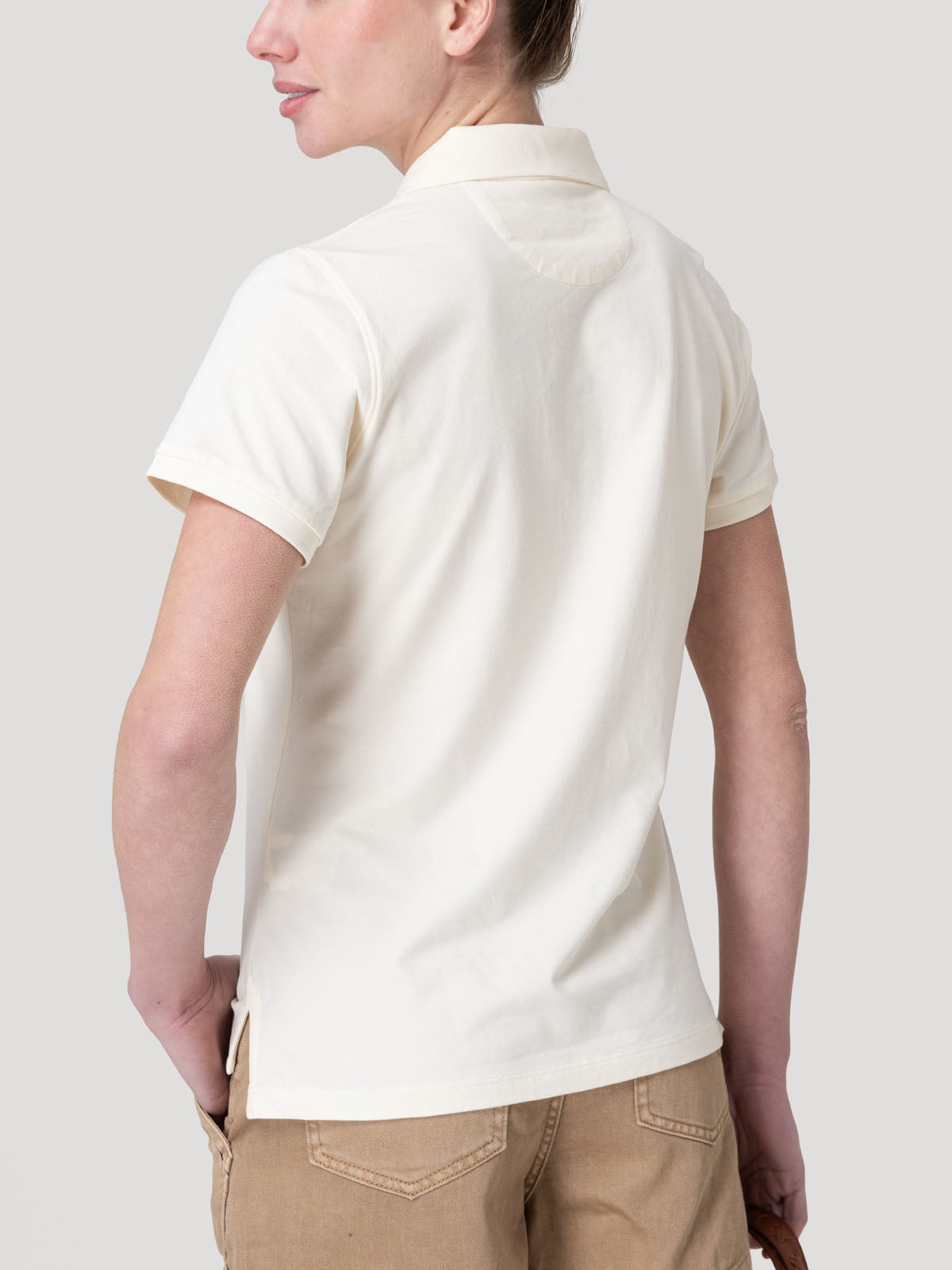 Polera Algodón Pima Mujer Sandie Beige Rockford