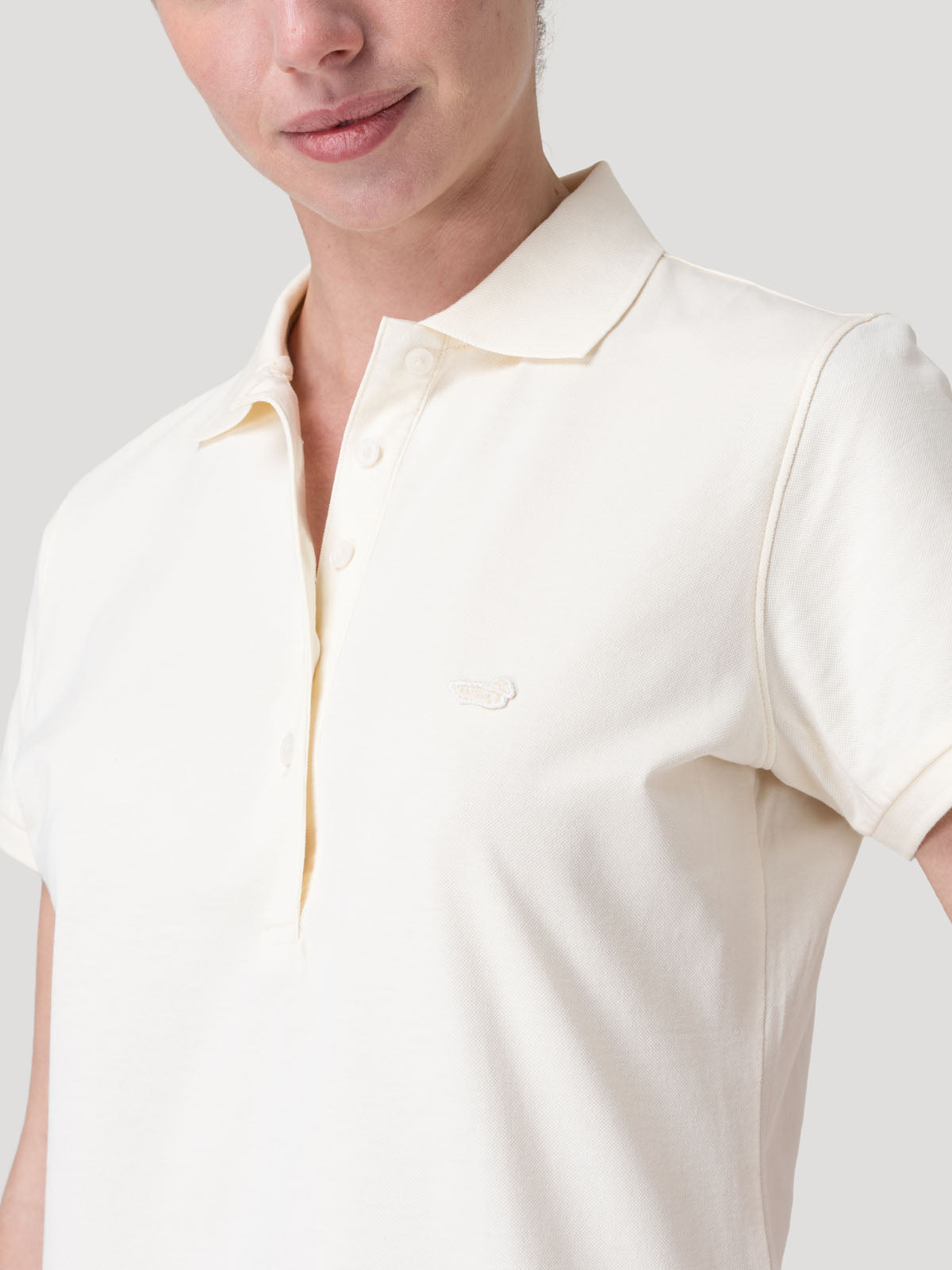 Polera Algodón Pima Mujer Sandie Beige Rockford