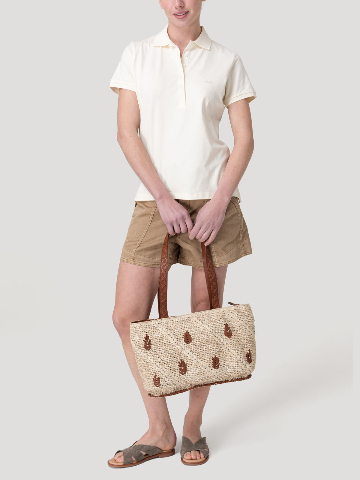 Polera Algodón Pima Mujer Sandie Beige Rockford