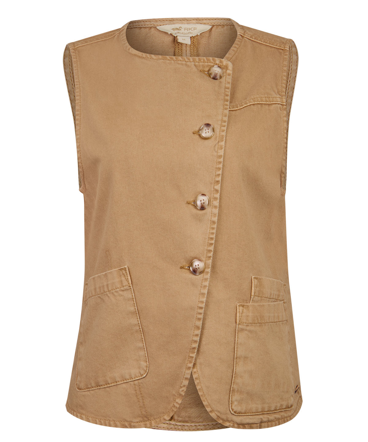 Blusa Algodón Orgánico Mujer Boravest Café Rockford