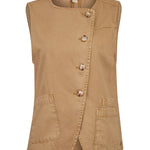 Blusa Algodón Orgánico Mujer Boravest Café Rockford