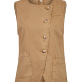Blusa Algodón Orgánico Mujer Boravest Café Rockford