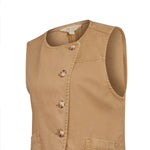 Blusa Algodón Orgánico Mujer Boravest Café Rockford