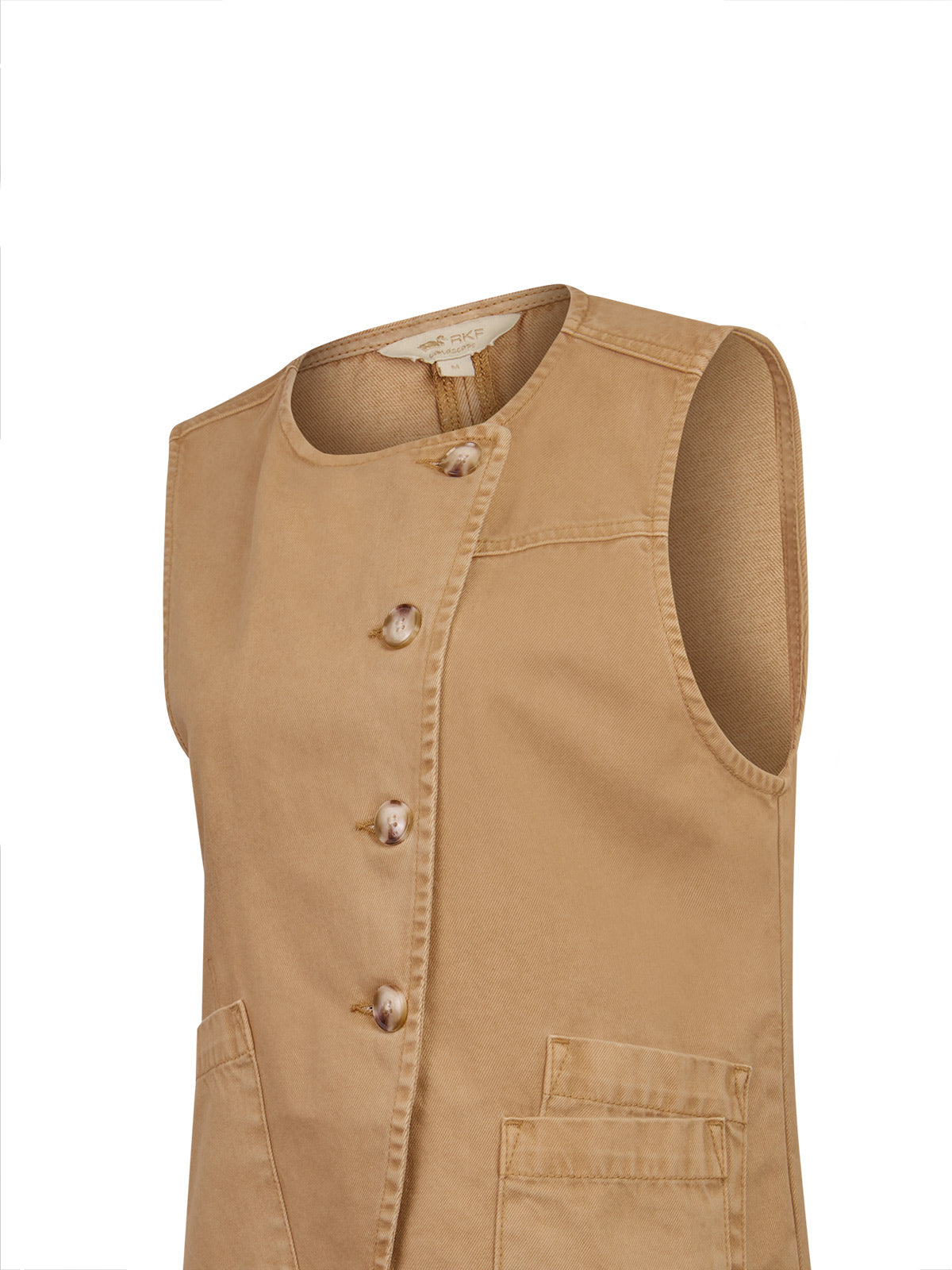 Blusa Algodón Orgánico Mujer Boravest Café Rockford