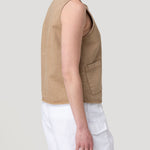 Blusa Algodón Orgánico Mujer Boravest Café Rockford