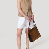 Blusa Algodón Orgánico Mujer Boravest Café Rockford