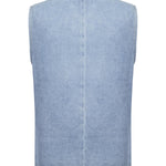 Blusa Algodón Orgánico Mujer Boravest Azul Rockford