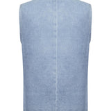 Blusa Algodón Orgánico Mujer Boravest Azul Rockford