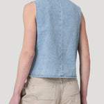 Blusa Algodón Orgánico Mujer Boravest Azul Rockford