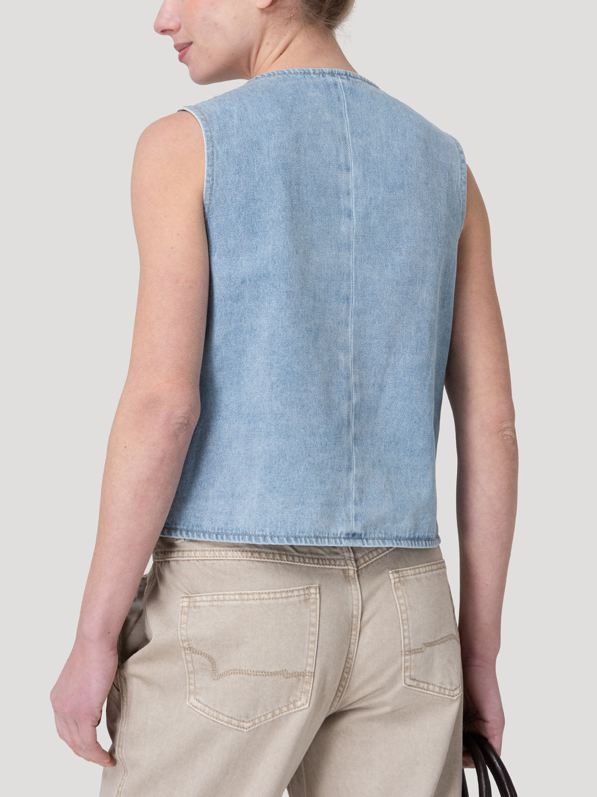 Blusa Algodón Orgánico Mujer Boravest Azul Rockford